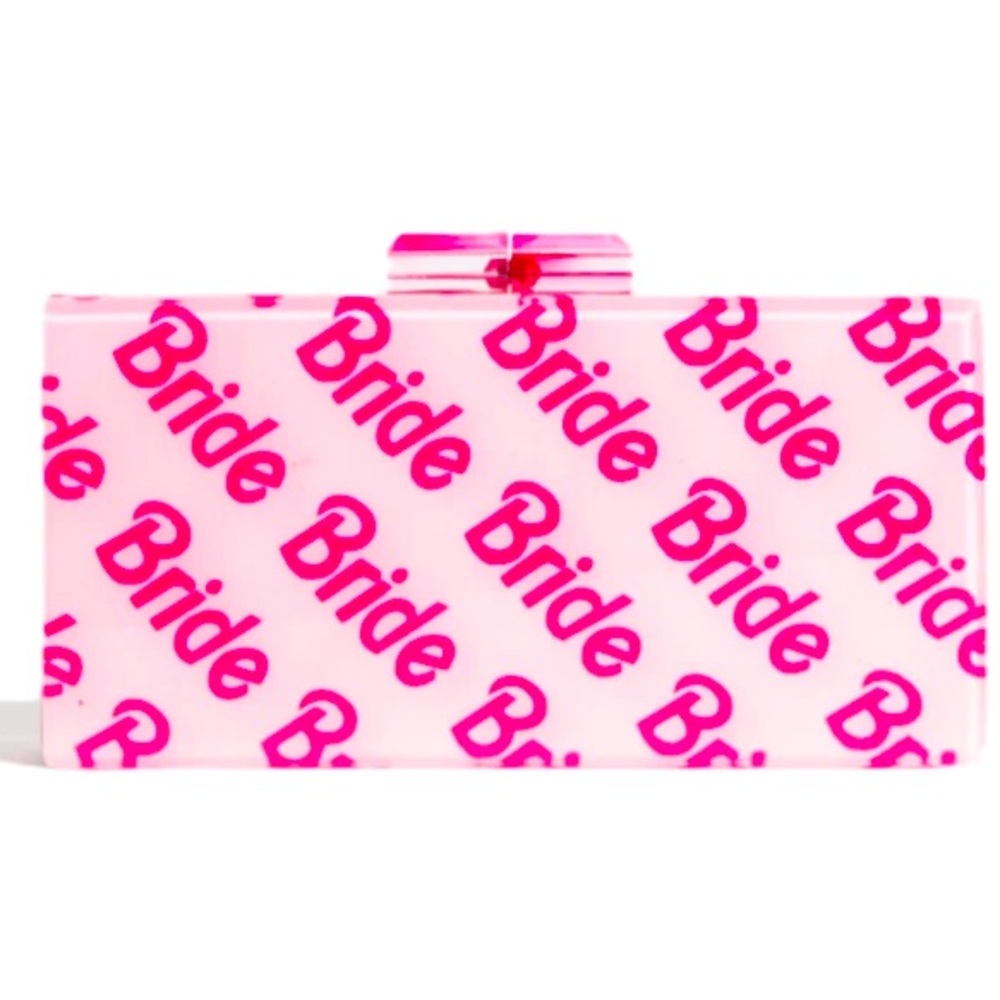 Rae of Light Pink Bride Acrylic Clutch